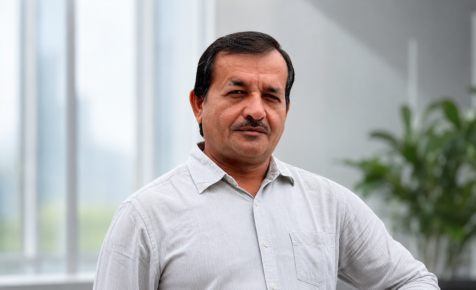 Mr. Laxmansingh Chauhan, Founder & Managing Director of RLS Foods, in a professional corporate portrait.