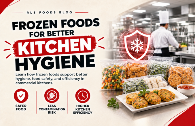 Frozen foods for better kitchen hygiene, food safety, and efficiency in commercial kitchens