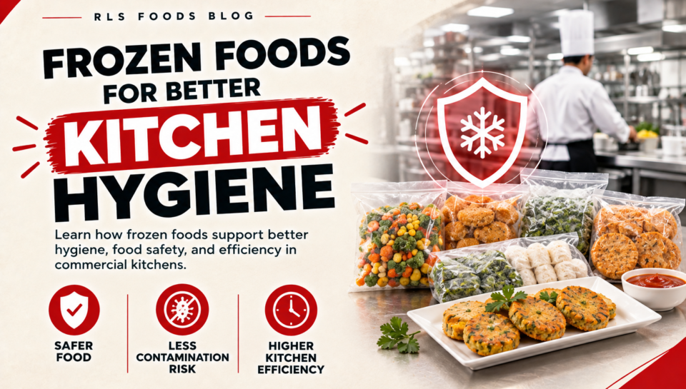 Frozen foods for better kitchen hygiene, food safety, and efficiency in commercial kitchens